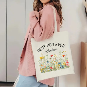 Bolsa Tote Saco de Compras de Flores Silvestres Personalizado
