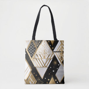 Bolsa Tote saco de compras de formas geométricas de natal