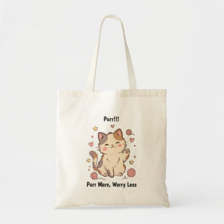 Bolsa Tote Saco de Compras de Gato Calico – Ronrone Mais, Pre