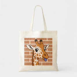 Bolsa Tote Saco de compras de girafa atrevida
