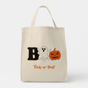Bolsa Tote Saco de Compras de Halloween Funny Boo