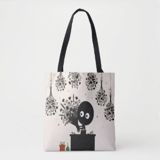 Bolsa Tote Saco de compras de Natal da Loja de Flores Secas