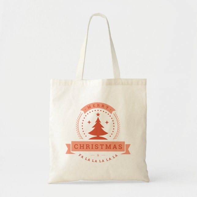 Bolsa Tote Saco de Compras de Natal Design Rad (Frente)