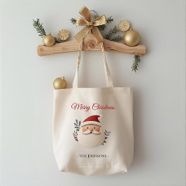Bolsa Tote Saco de compras de Natal Personalizado do Papai No