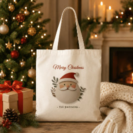 Bolsa Tote Saco de compras de Natal Personalizado do Papai No