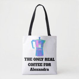 Bolsa Tote Saco de Compras Divertido para Snobe de Café com N