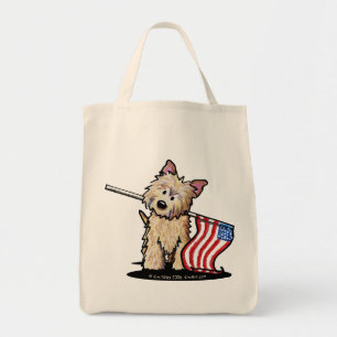 Bolsa Tote Saco de Compras do Cairn Terrier dos EUA