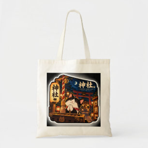 Bolsa Tote Saco de Compras do Gato da Noite do Santuário Ar