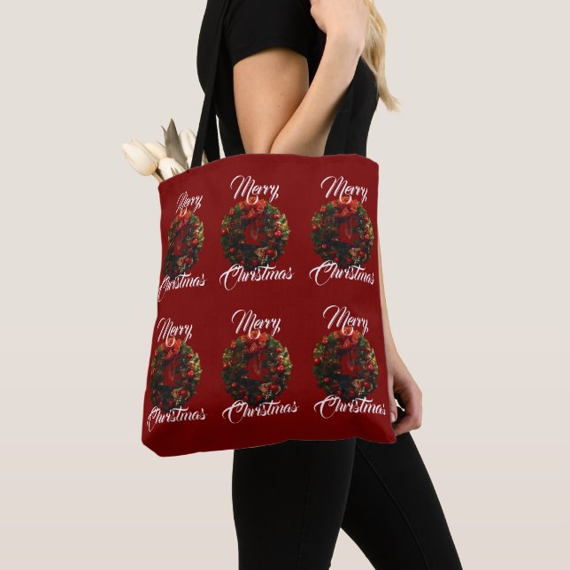 Bolsa Tote Saco de Compras "Feliz Natal" (Close Up)