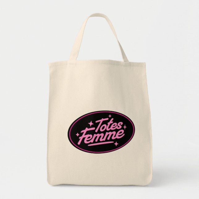 Bolsa Tote Saco de Compras Femme Pride Presente Feminino Fofo (Frente)