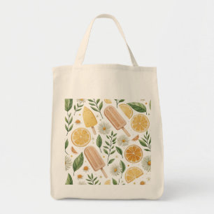 Bolsa Tote Saco de Compras Jardim de Limão – Sacola Floral Re