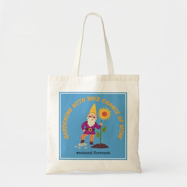 Bolsa Tote Saco de Compras Jardim Feliz (Frente)