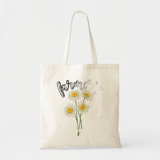 Bolsa Tote Saco de Compras Mercado de Agricultores Old Vibe F (Frente)