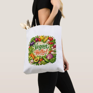 Bolsa Tote Saco de Compras Olá Vegano