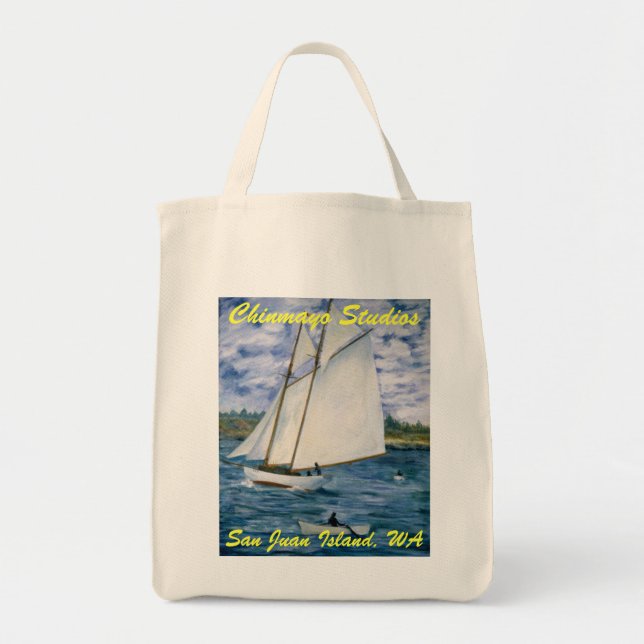 Bolsa Tote Saco de Compras Orgânicas Schooner (Frente)