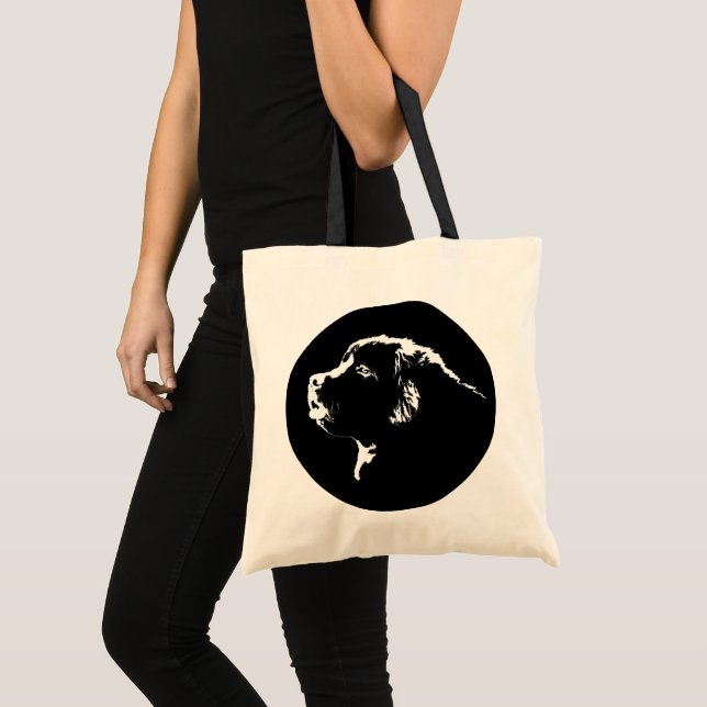 Bolsa Tote Saco de compras orgânico do cão da sacola de Terra (Frente (produto))