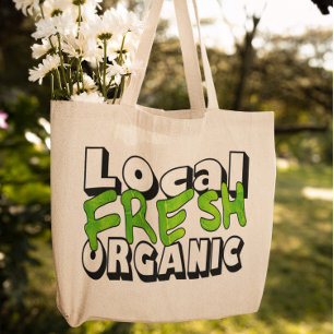 Bolsa Tote Saco de Compras Orgânico Fresco Local