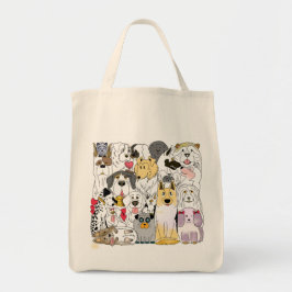 Bolsa Tote Saco de compras para amantes do cão