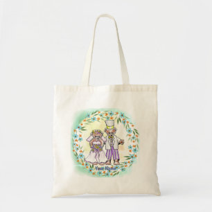Bolsa Tote Saco de compras para casamento de Noiva e Noivo Ur