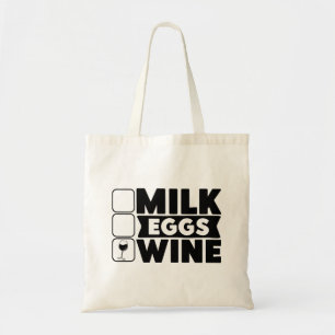 Bolsa Tote Saco de Compras para Leite, Ovos, Vinho
