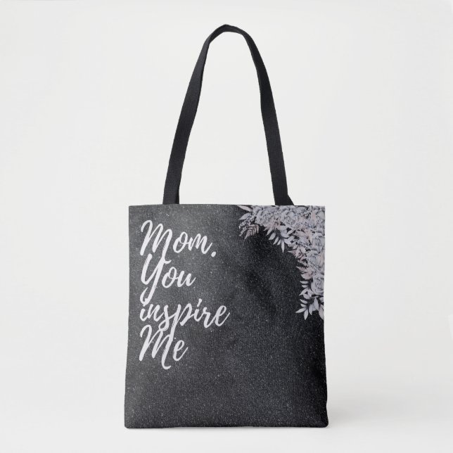 Bolsa Tote Saco de Compras Personalizado para Mãe Presente (Frente)