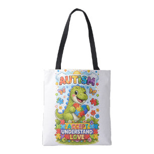 Bolsa Tote Saco de compras reutilizável de Aceitação do Autis