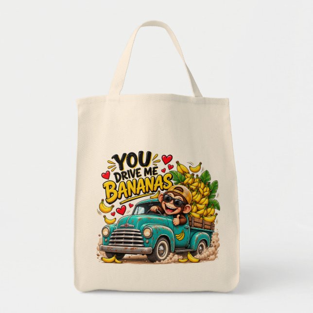 Bolsa Tote Saco de Compras Sacolas Presente Divertido (Frente)