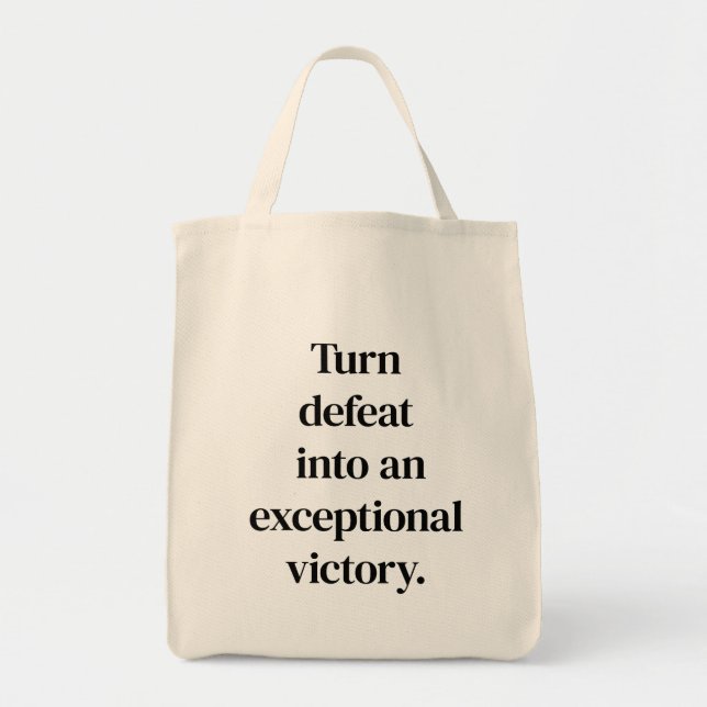 Bolsa Tote Saco de Compras Tote de Vitória Excepcional (Frente)