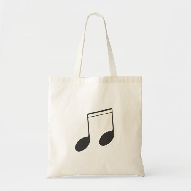 Bolsa Tote Saco de Compras Tudo Melhor Com Música (Frente)