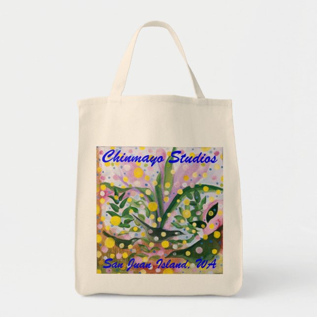 Bolsa Tote Saco de Compras Verde de Pássaros da Mesma Espécie (Frente)