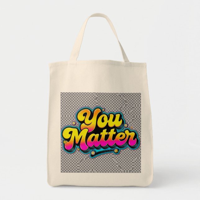 Bolsa Tote Saco de Compras Você Importa - Presente de Autocui (Frente)