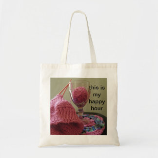 Bolsa Tote Saco de confecção de malhas do happy hour