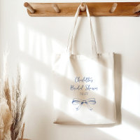Saco de Coquette de Script Personalizado Azul para