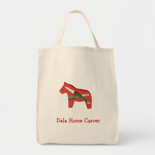 Bolsa Tote Saco de Dala Horse Carver