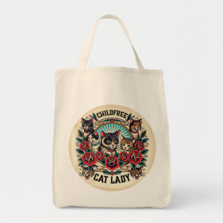 Bolsa Tote Saco de Dama de Gato Sem Crianças