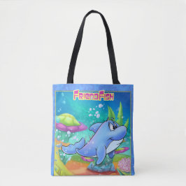 Bolsa Tote Saco de desenho animado bonito com golfinho de des