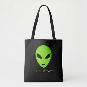 Bolsa Tote Saco de desenho animado de alienígena