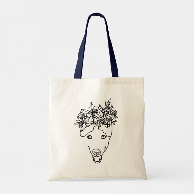 Bolsa Tote saco de desenho de desenho de um rouco (Verso)