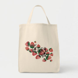 Bolsa Tote Saco de Design de Aquarela, Berry Cute