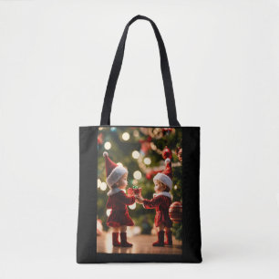 Bolsa Tote Saco de design de fotos de Natal personalizado