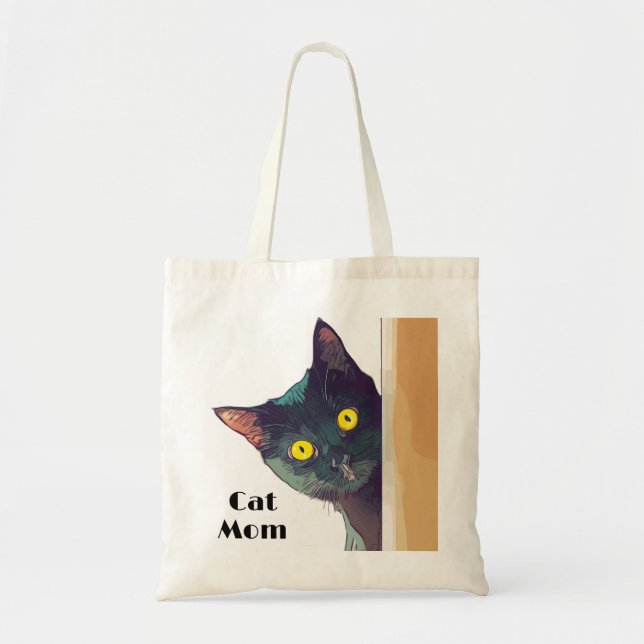 Bolsa Tote Saco de Design de Gato de Pico Bonito (Frente)