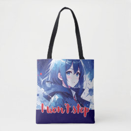 Bolsa Tote Saco de design inspirado em anime com Nota Express