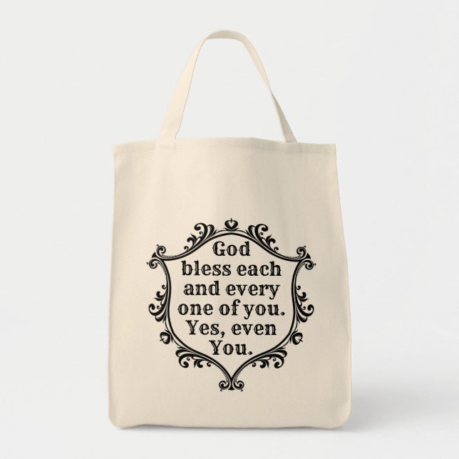 Bolsa Tote saco de deus abençoe (Frente)