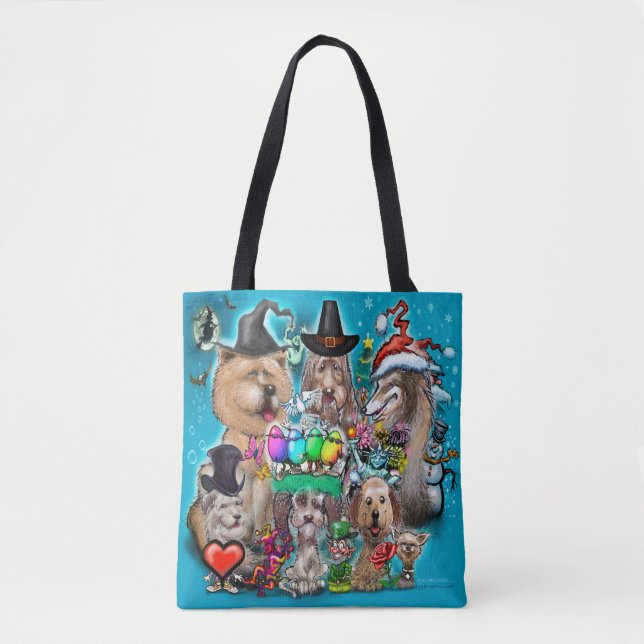 Bolsa Tote Saco de Dias Feriados Felizes (Frente)
