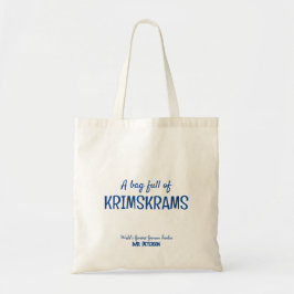 Bolsa Tote Saco de diversão moderna do melhor professor perso