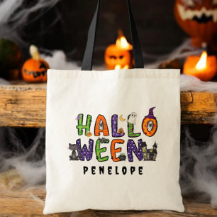 Bolsa Tote Saco de Doces de Halloween Personalizado / Hallowe