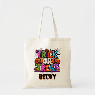 Bolsa Tote Saco de doces de Trick or Treat fofo