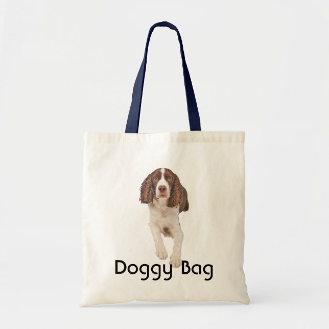 Bolsa Tote Saco de Doggy - Spaniel de Springer inglês (Frente)