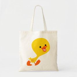 Bolsa Tote Saco de Duckings de Cartoon Caminhando Bonito