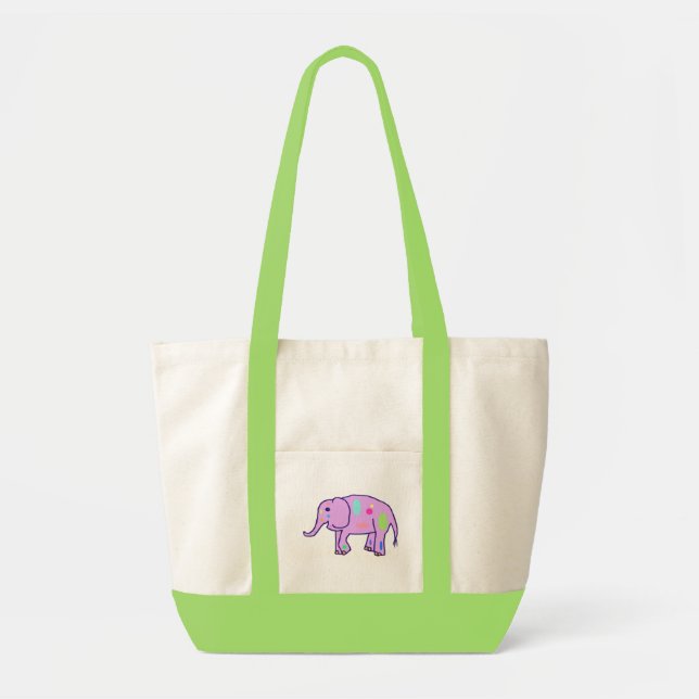 Bolsa Tote saco de elefante de páscoa (Frente)